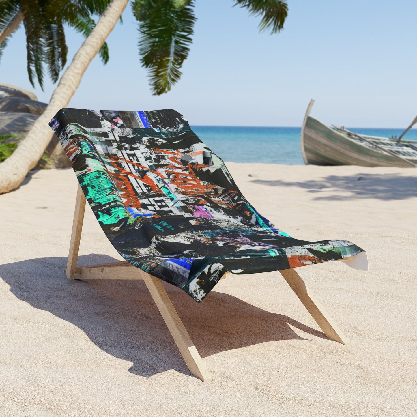 Street Slay Beach Towel – Graffiti Wall Collage Edition