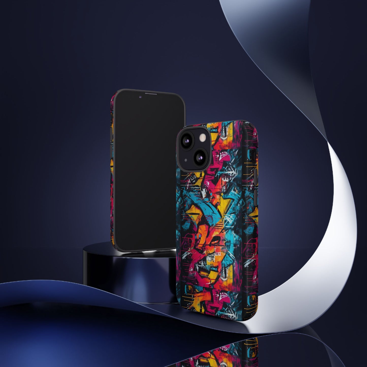Wall Tag Armor Case – Neon Graffiti Burst Edition