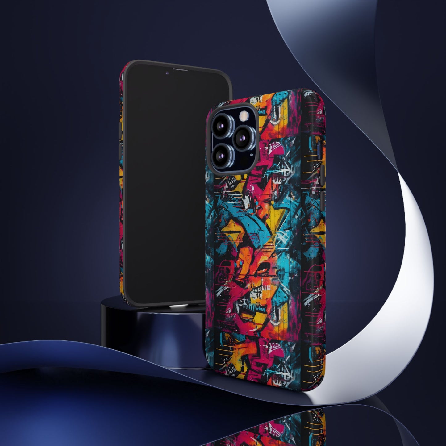 Wall Tag Armor Case – Neon Graffiti Burst Edition