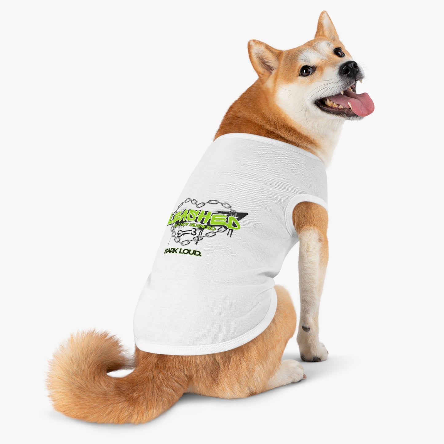 Leashed But Not Silenced Pet Tank Top - Bold & Fun Dog Apparel