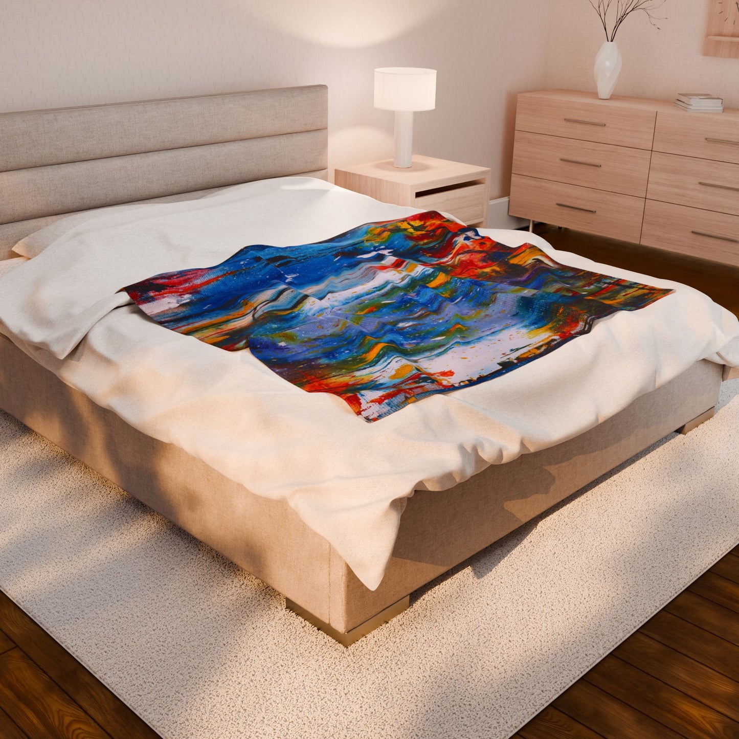 Urban Cosmos Velveteen Throw Blanket, Cozy Throw for All Seasons, Perfect Gift for Home Decor, Outdoor Picnics, Birthday Present