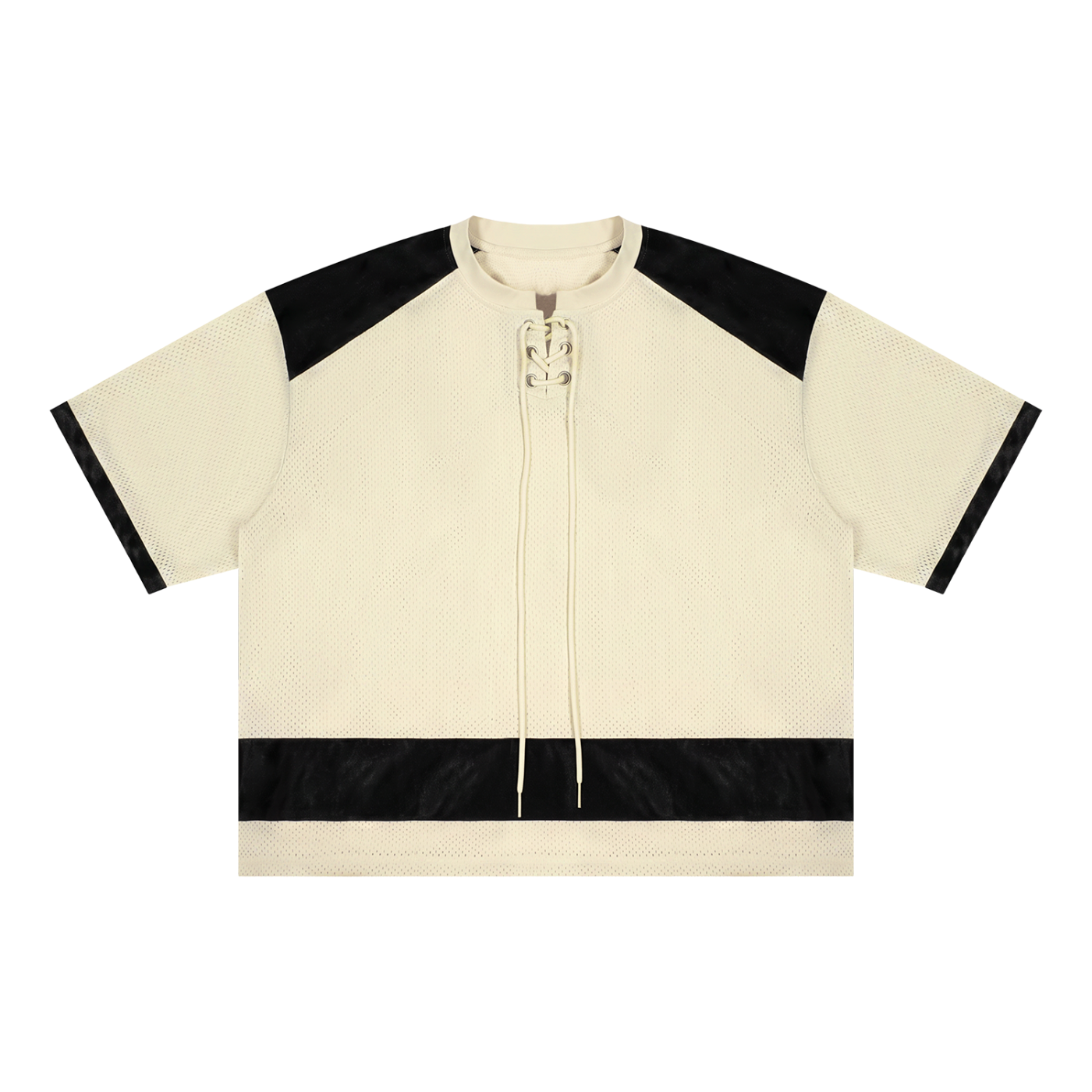Unisex Raglan Sleeve Mesh Boxy T-Shirt
