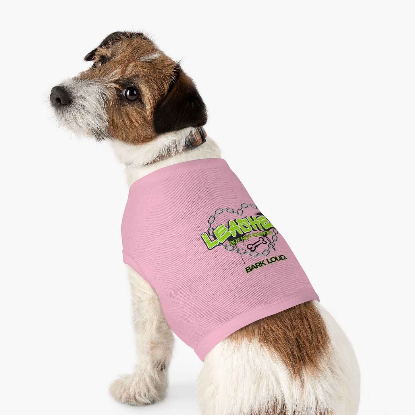 Leashed But Not Silenced Pet Tank Top - Bold & Fun Dog Apparel