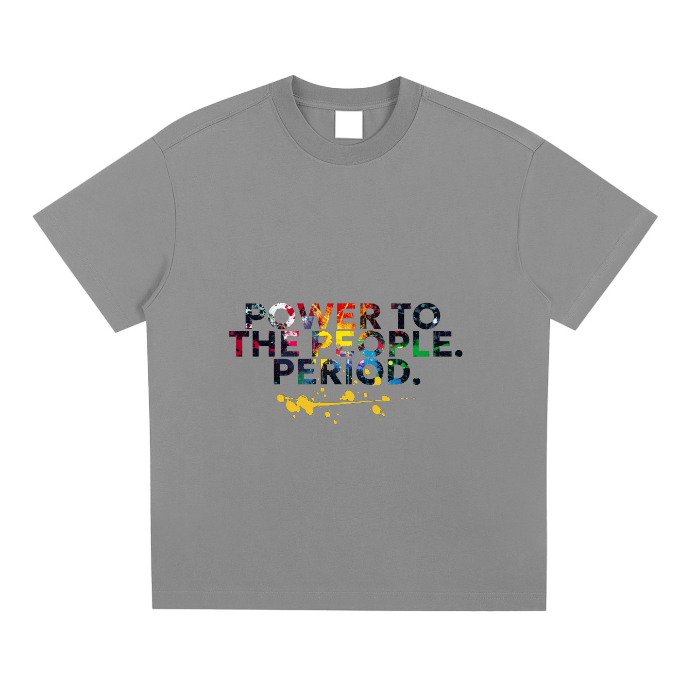 Power to the People. Period. Graffiti Protest Tee