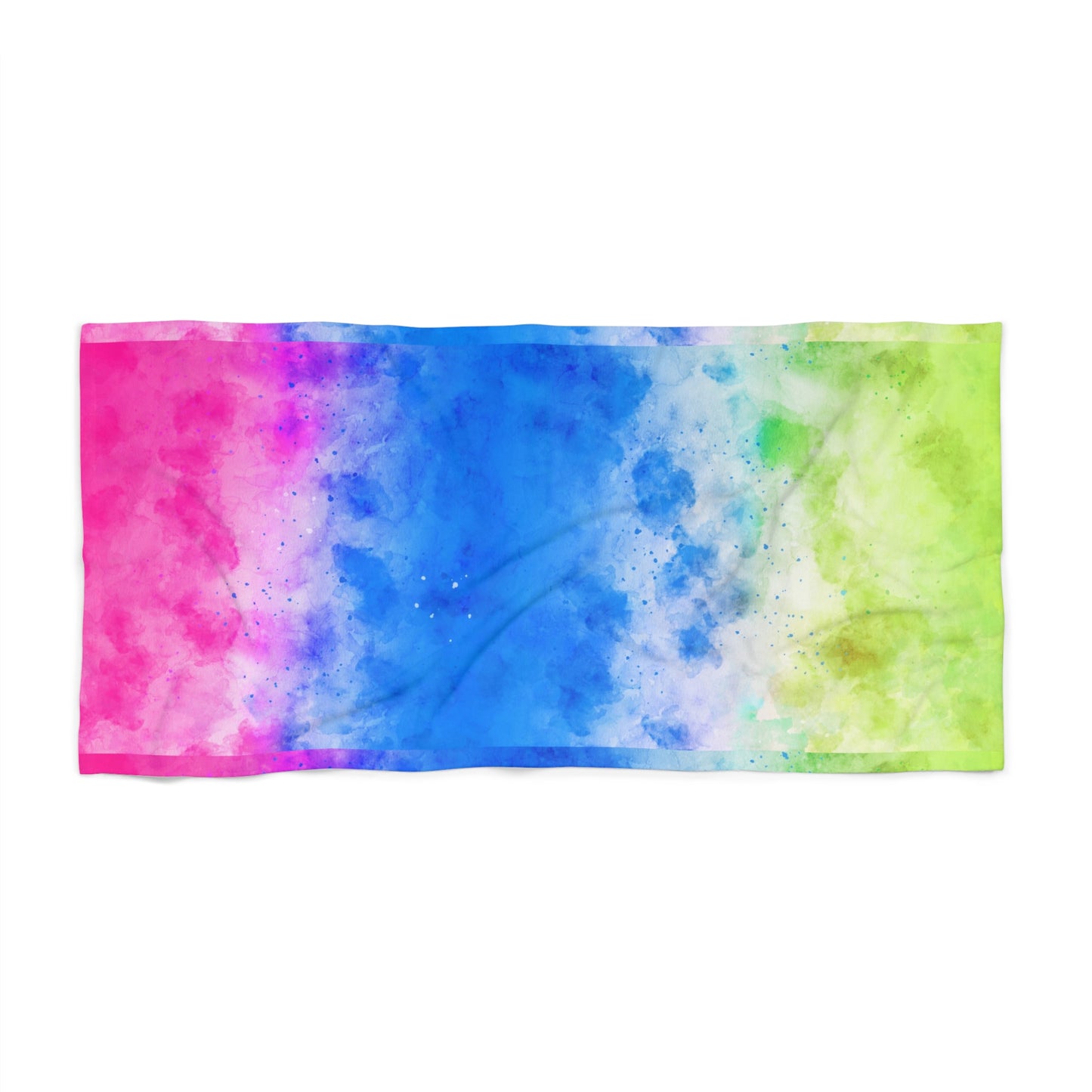 Beach Towel - Vibrant Graffiti Cloud Design