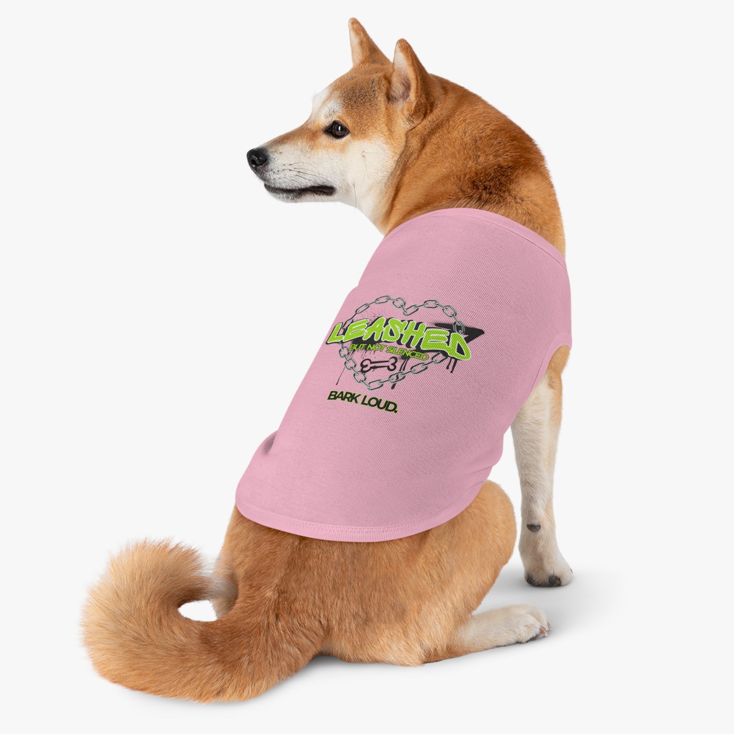Leashed But Not Silenced Pet Tank Top - Bold & Fun Dog Apparel