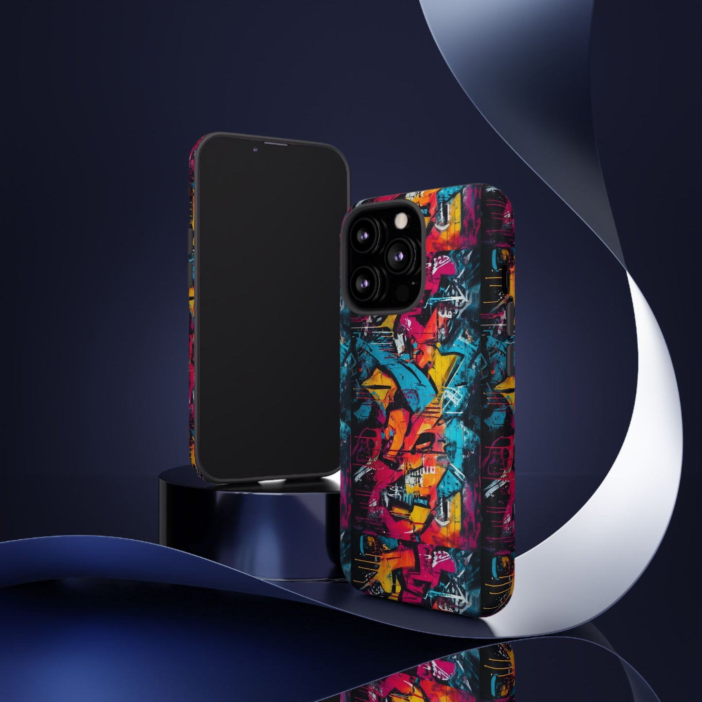 Wall Tag Armor Case – Neon Graffiti Burst Edition