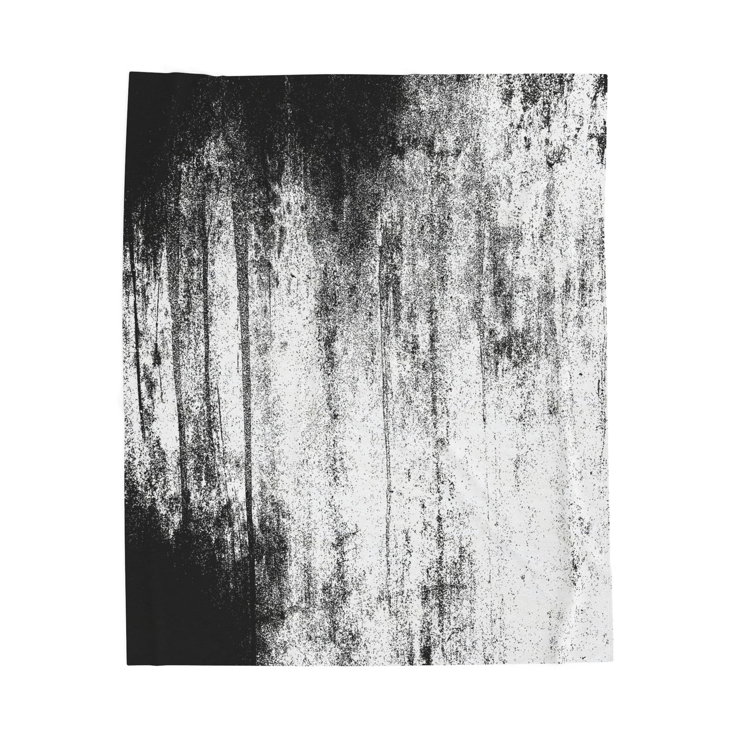 Urban Static – Graffiti Wall Texture Print Velveteen Plush Throw Blanket