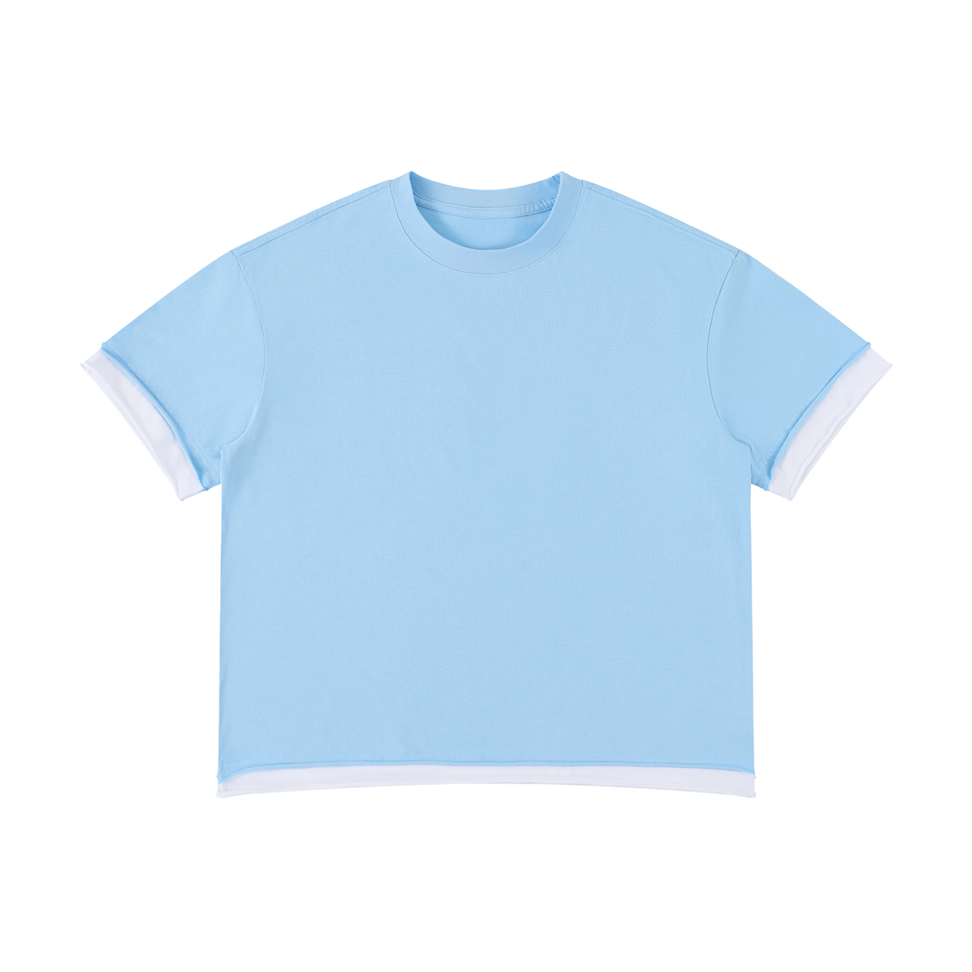 Unisex Boxy Color Block T-Shirt