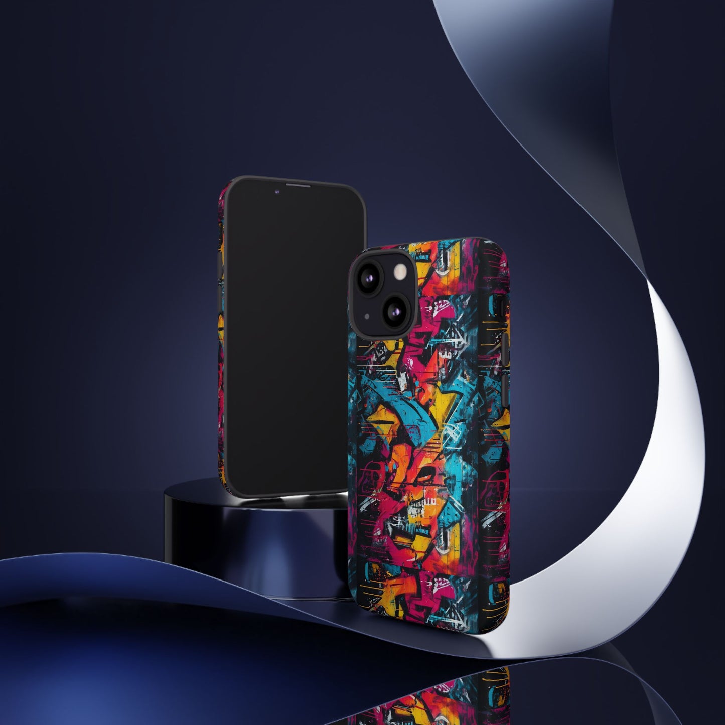 Wall Tag Armor Case – Neon Graffiti Burst Edition