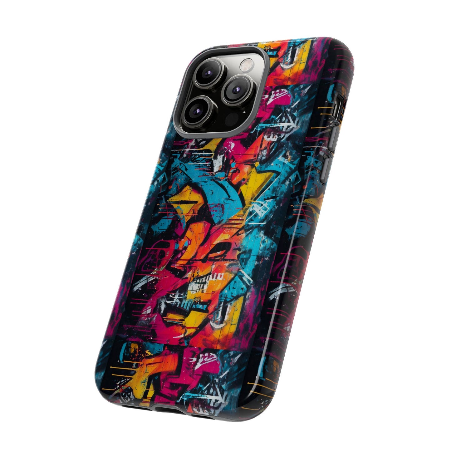 Wall Tag Armor Case – Neon Graffiti Burst Edition