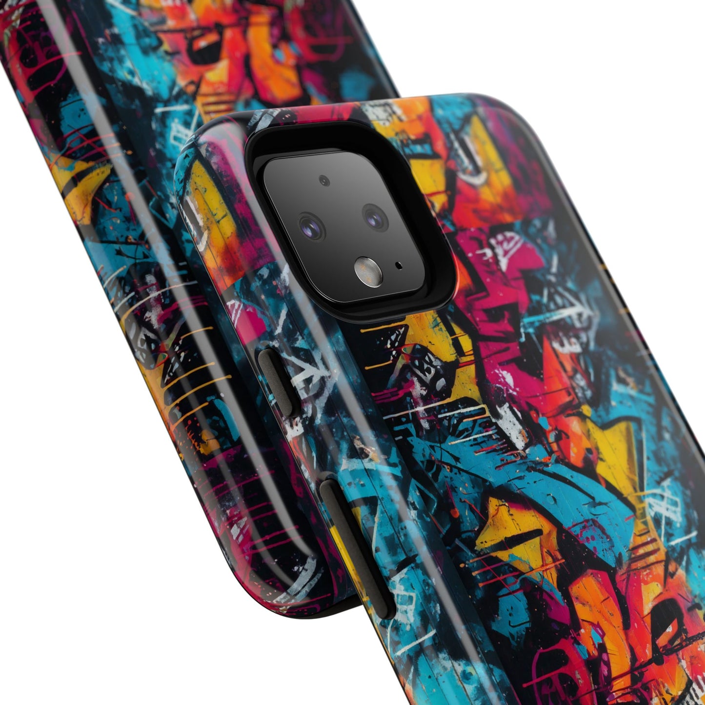 Wall Tag Armor Case – Neon Graffiti Burst Edition