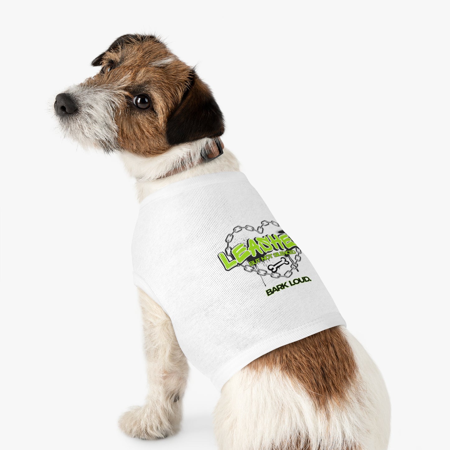 Leashed But Not Silenced Pet Tank Top - Bold & Fun Dog Apparel