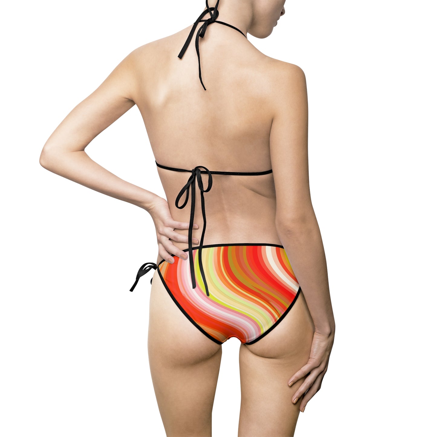 Tag Me Tie-String Bikini – Sunset Graffiti Edition