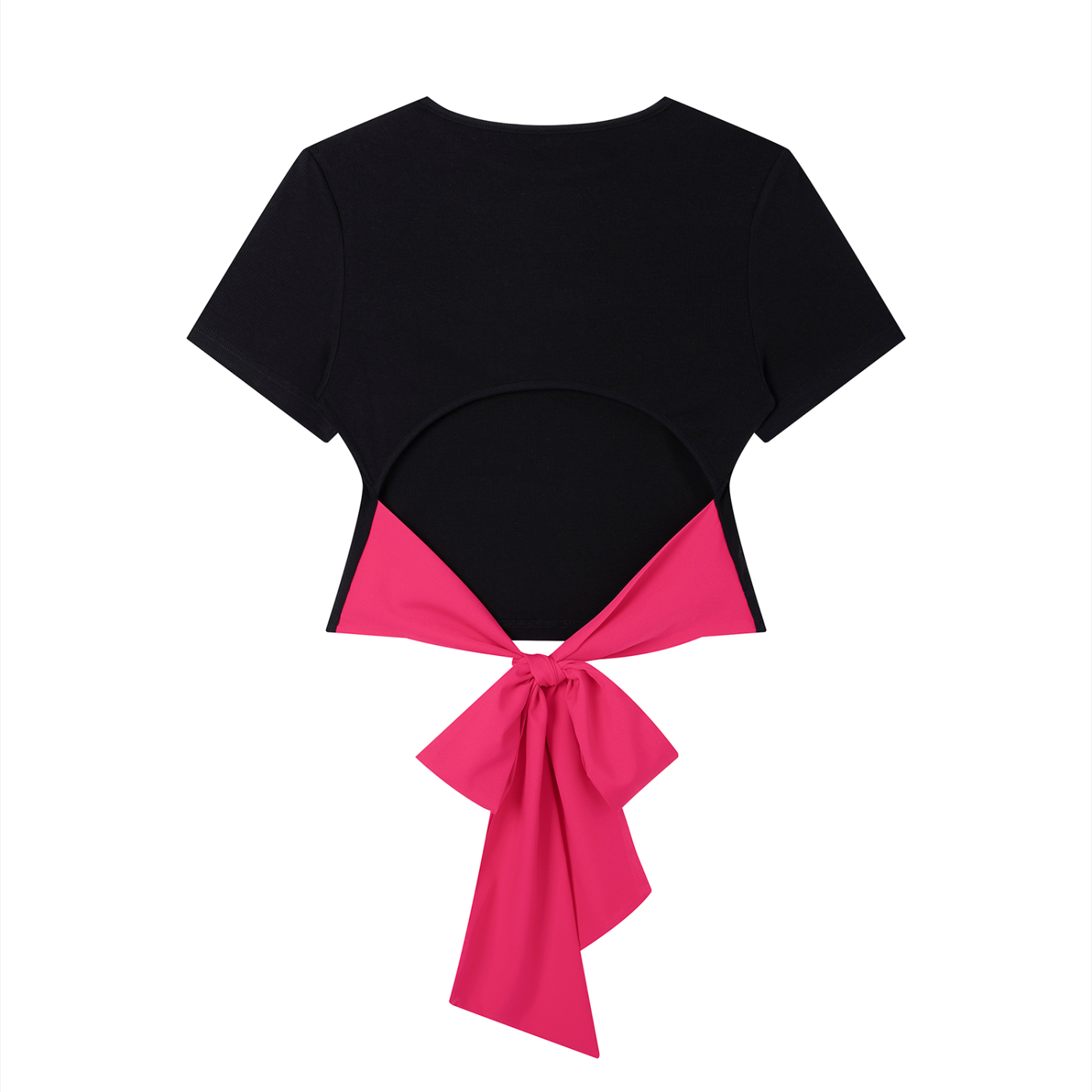 Quiet Riot™ Bow Back Tee – Slim Fit Statement Top