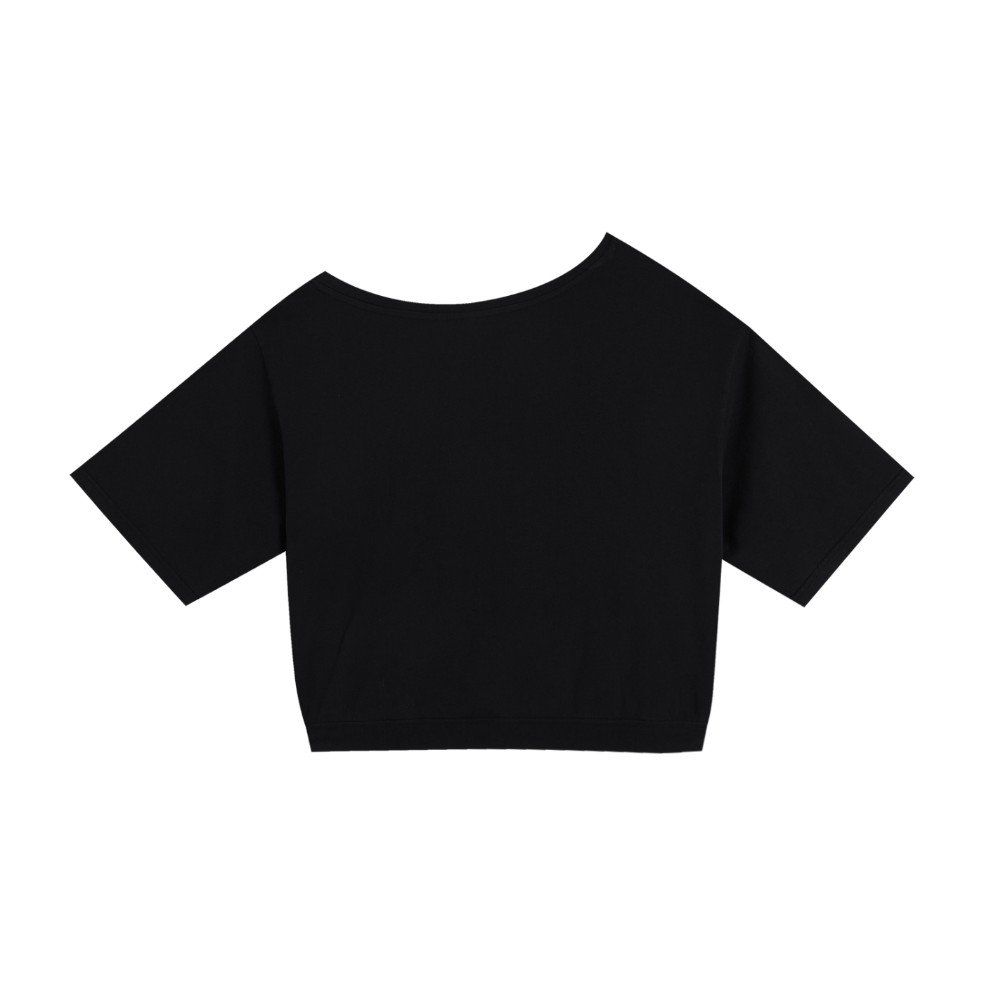 Quiet Riot™ Asymmetric Paint-Splatter Oversized Cotton Tee