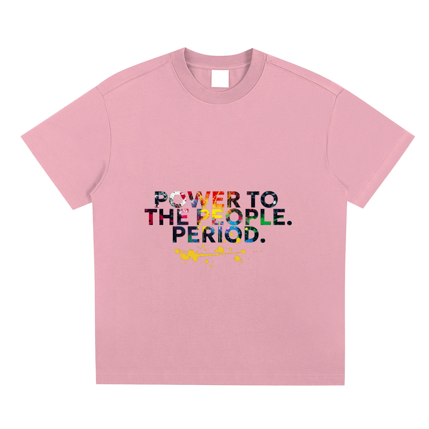 Power to the People. Period. Graffiti Protest Tee