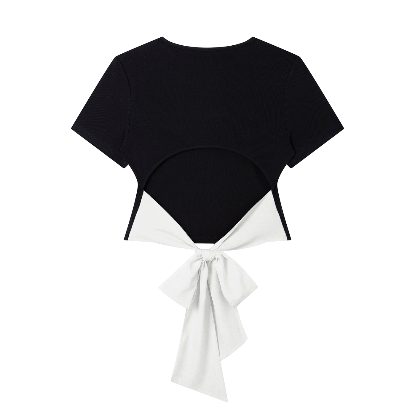 Quiet Riot™ Bow Back Tee – Slim Fit Statement Top