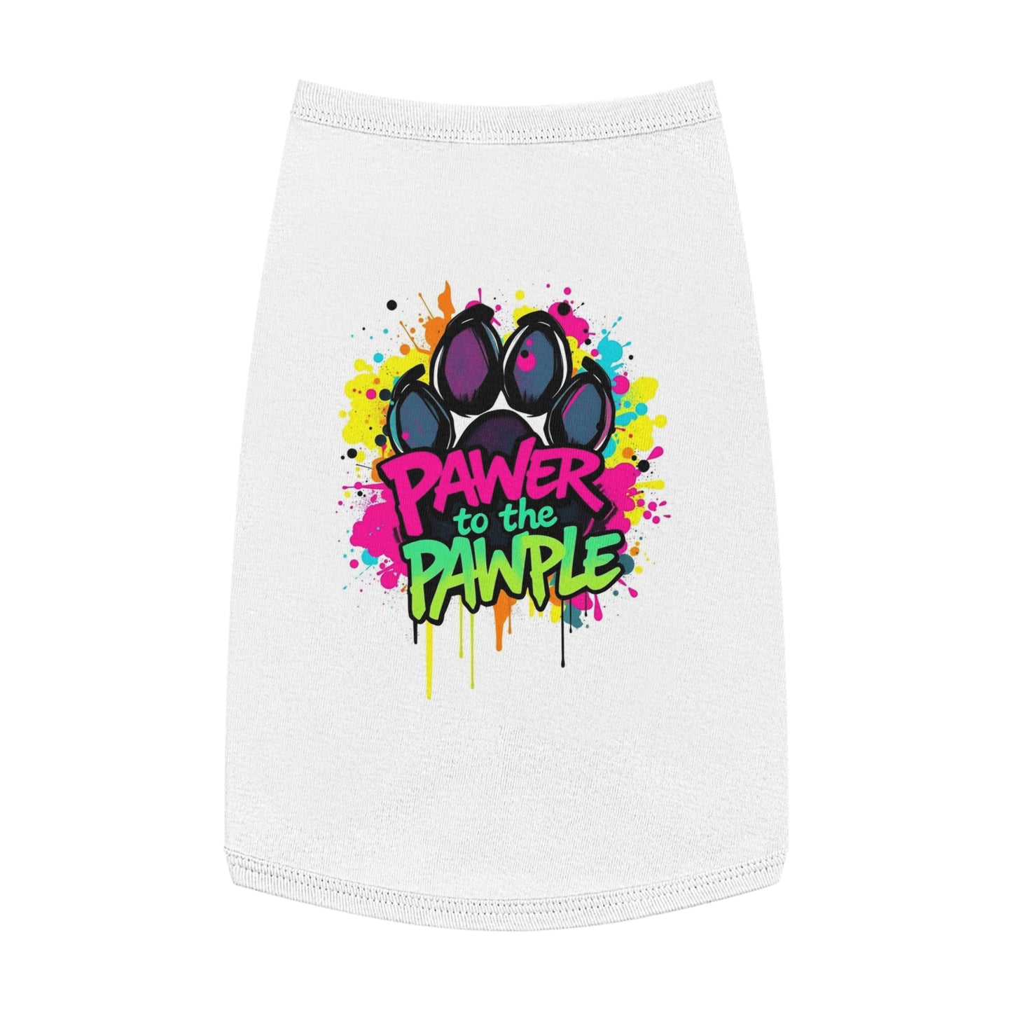 Power to the Pawpul - Graffiti Riot Protest Tee for Pets