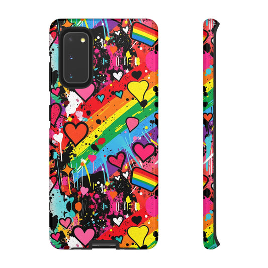 Pride Pop Armor Case – Free Love Graffiti Edition