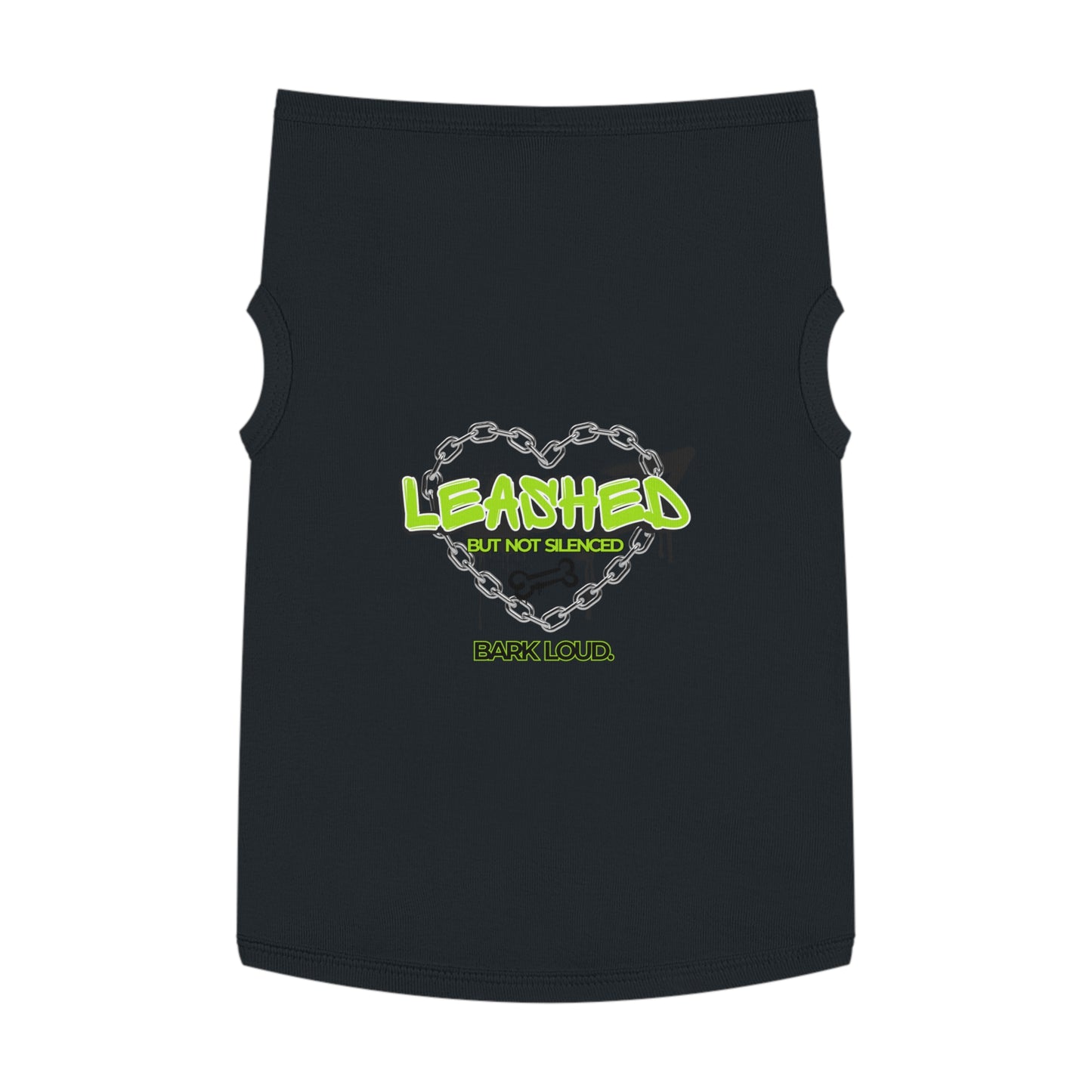 Leashed But Not Silenced Pet Tank Top - Bold & Fun Dog Apparel