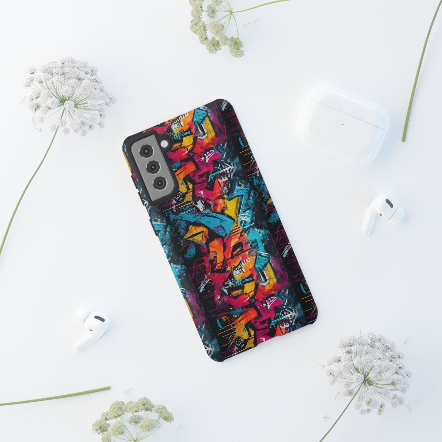 Wall Tag Armor Case – Neon Graffiti Burst Edition