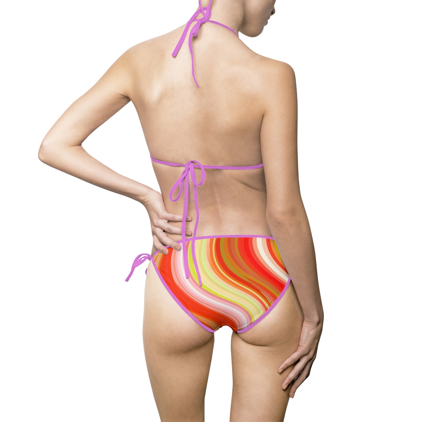 Tag Me Tie-String Bikini – Sunset Graffiti Edition