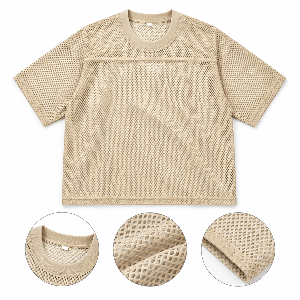 See-through Boxy Net T-Shirt