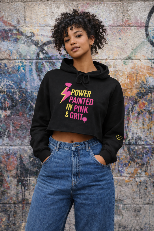 Power in Pink Hoodie – Grit & Graffiti Edition