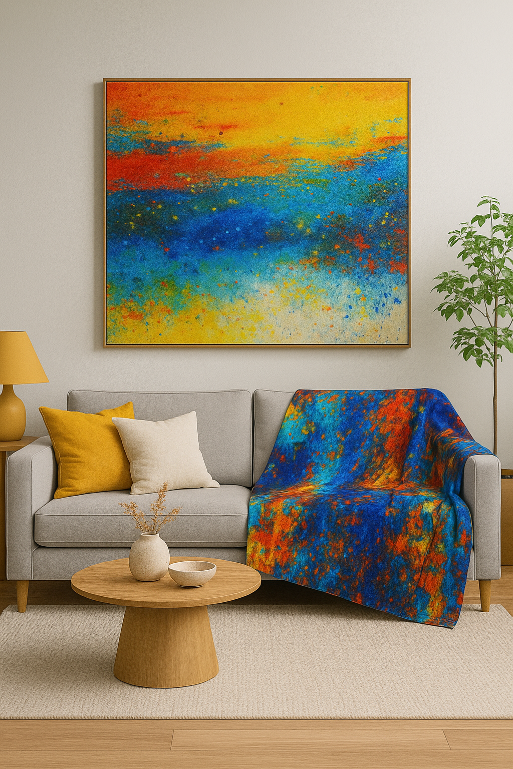 Urban Cosmos Velveteen Throw Blanket, Cozy Throw for All Seasons, Perfect Gift for Home Decor, Outdoor Picnics, Birthday Present