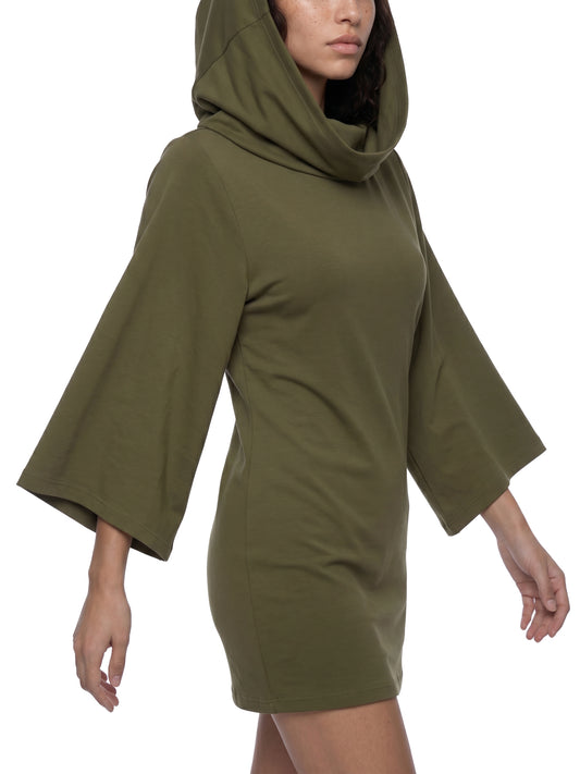 Graffiti Riot Women's Convertible Turtleneck Tee Dress | Cozy Fall Streetwear Dress