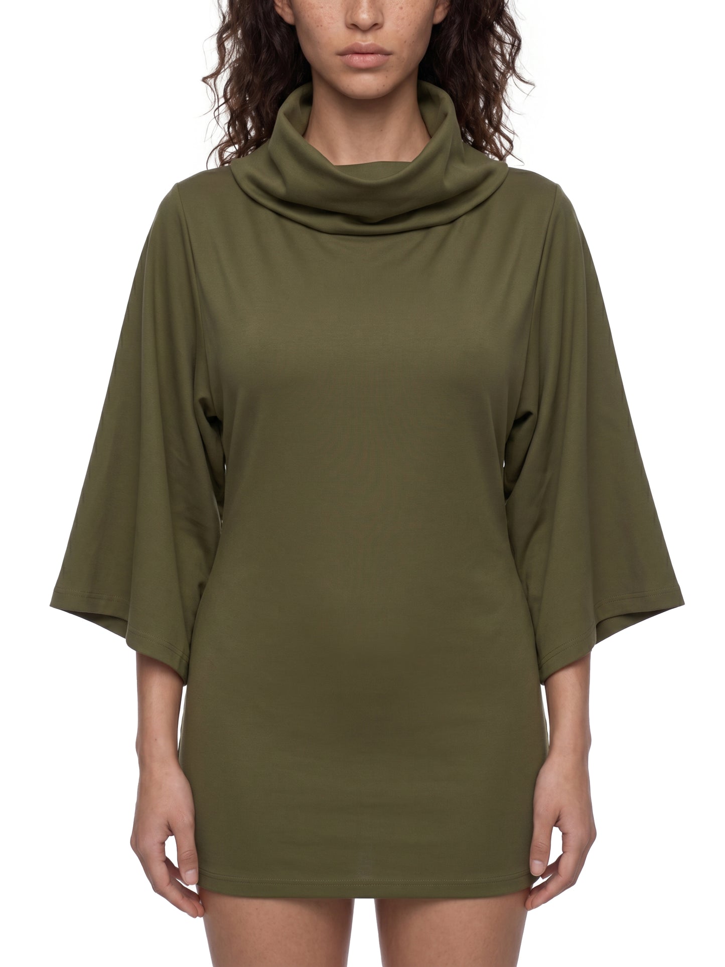 Graffiti Riot Women's Convertible Turtleneck Tee Dress | Cozy Fall Streetwear Dress