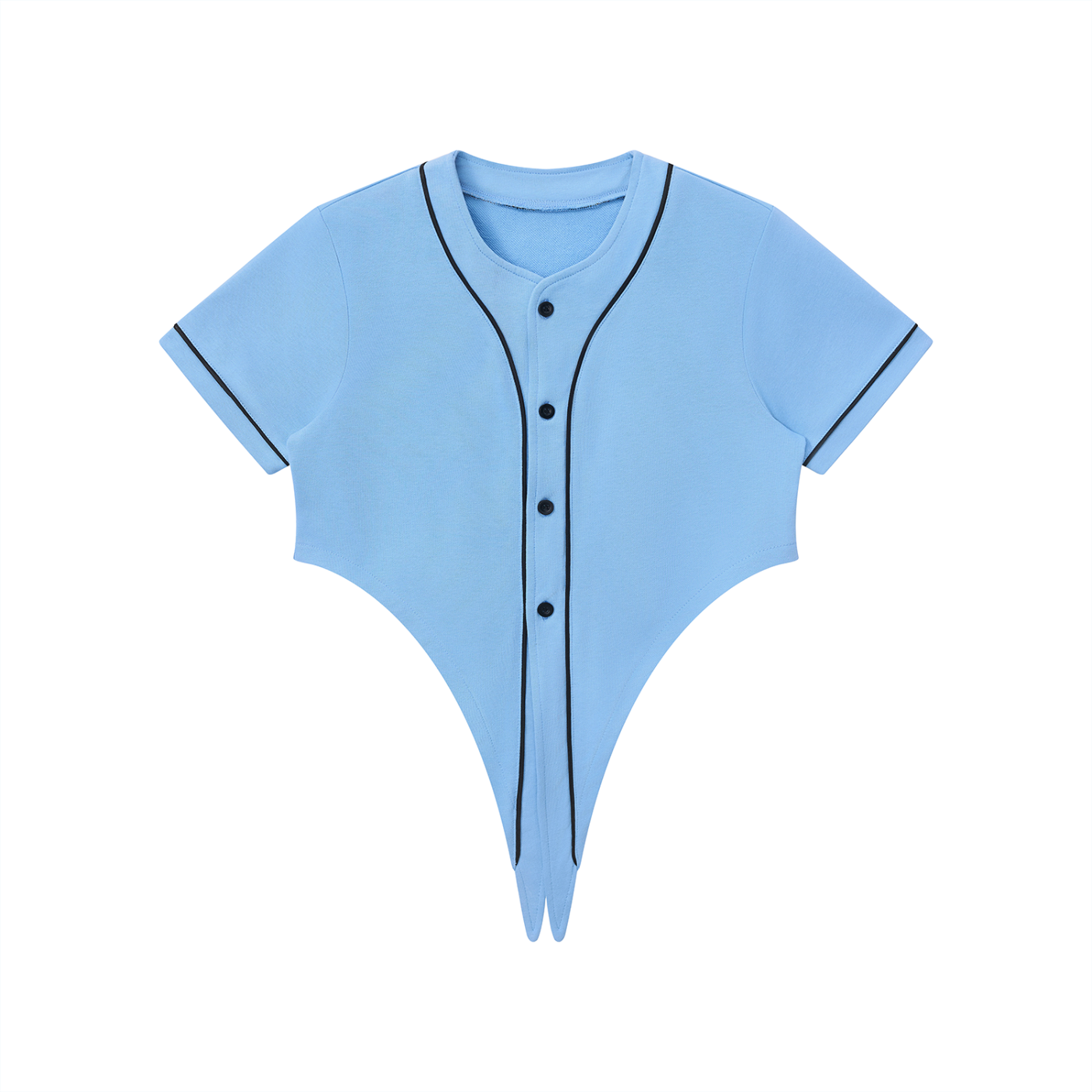 Street Ease Women's Cropped Piping Jersey To