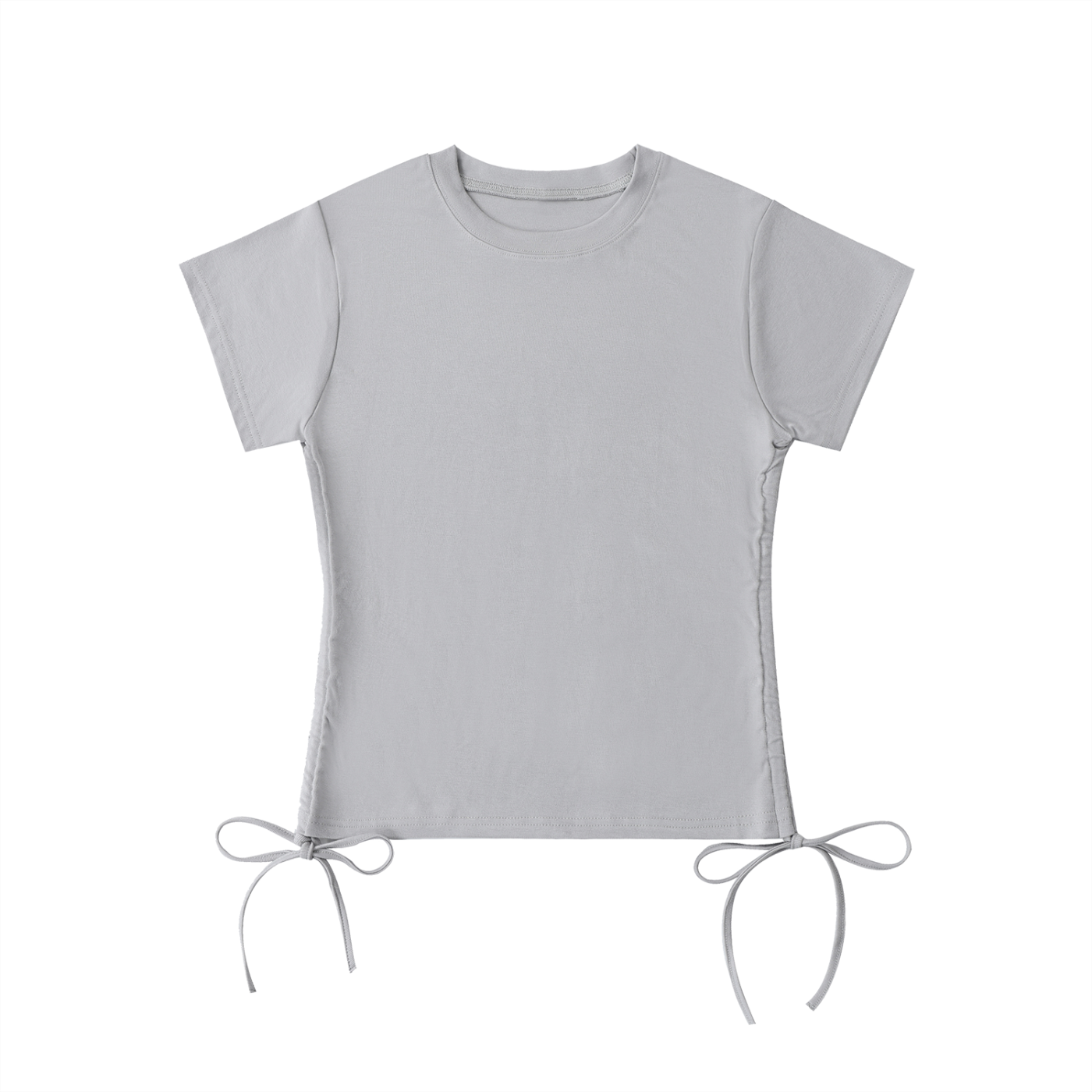 Quiet Riot™ Contour Drawstring Crop Tee