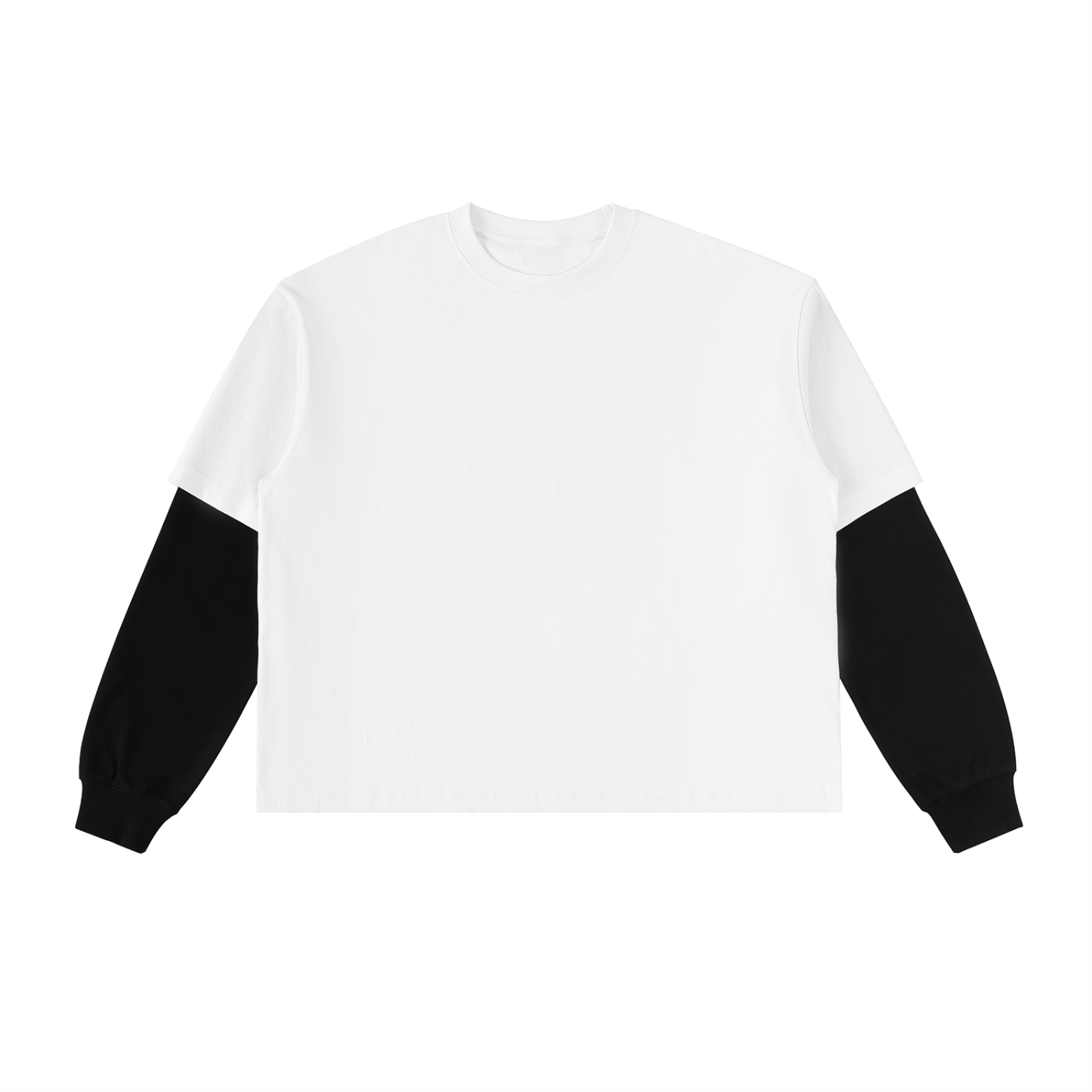 Graffiti Riot™ Quiet Riot Layered Contrast Sleeve Paint Splatter Tee