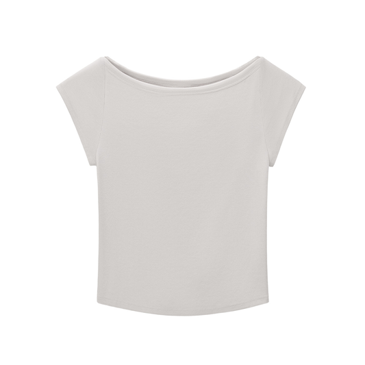 Quiet Riot™ Essential Wide Neck Bodycon Baby Tee