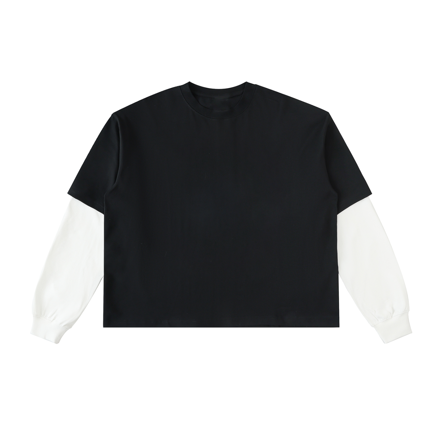 Graffiti Riot™ Quiet Riot Layered Contrast Sleeve Paint Splatter Tee