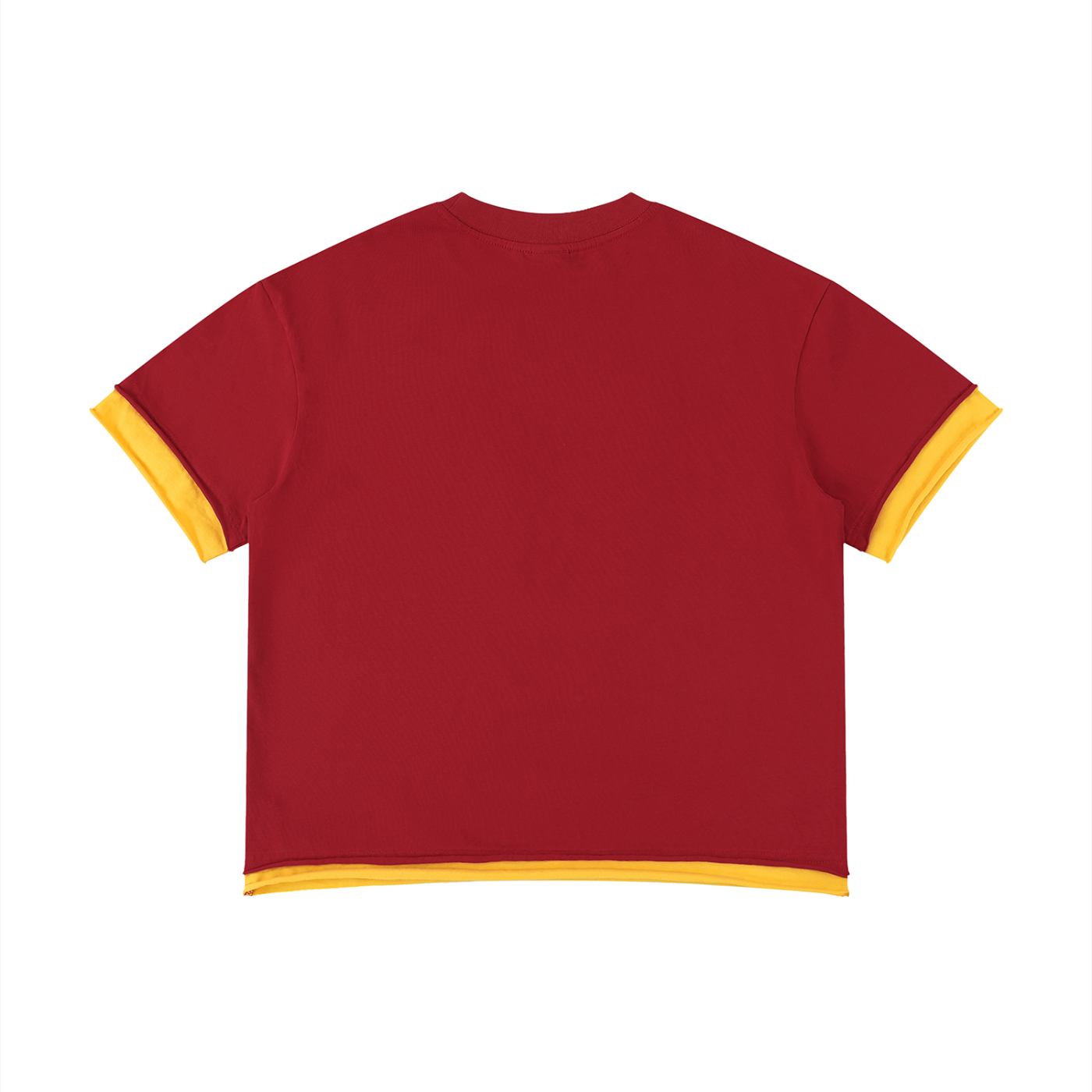 Unisex Boxy Color Block T-Shirt