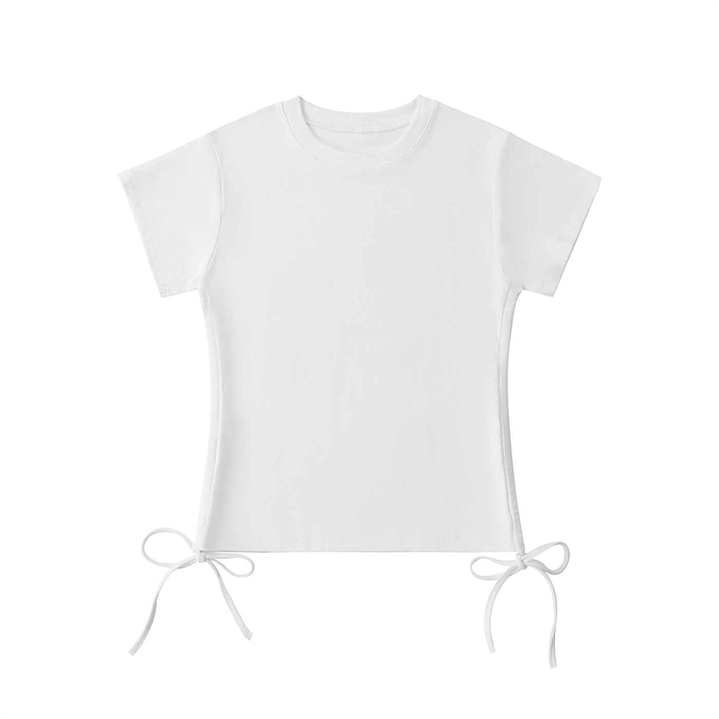 Quiet Riot™ Contour Drawstring Crop Tee