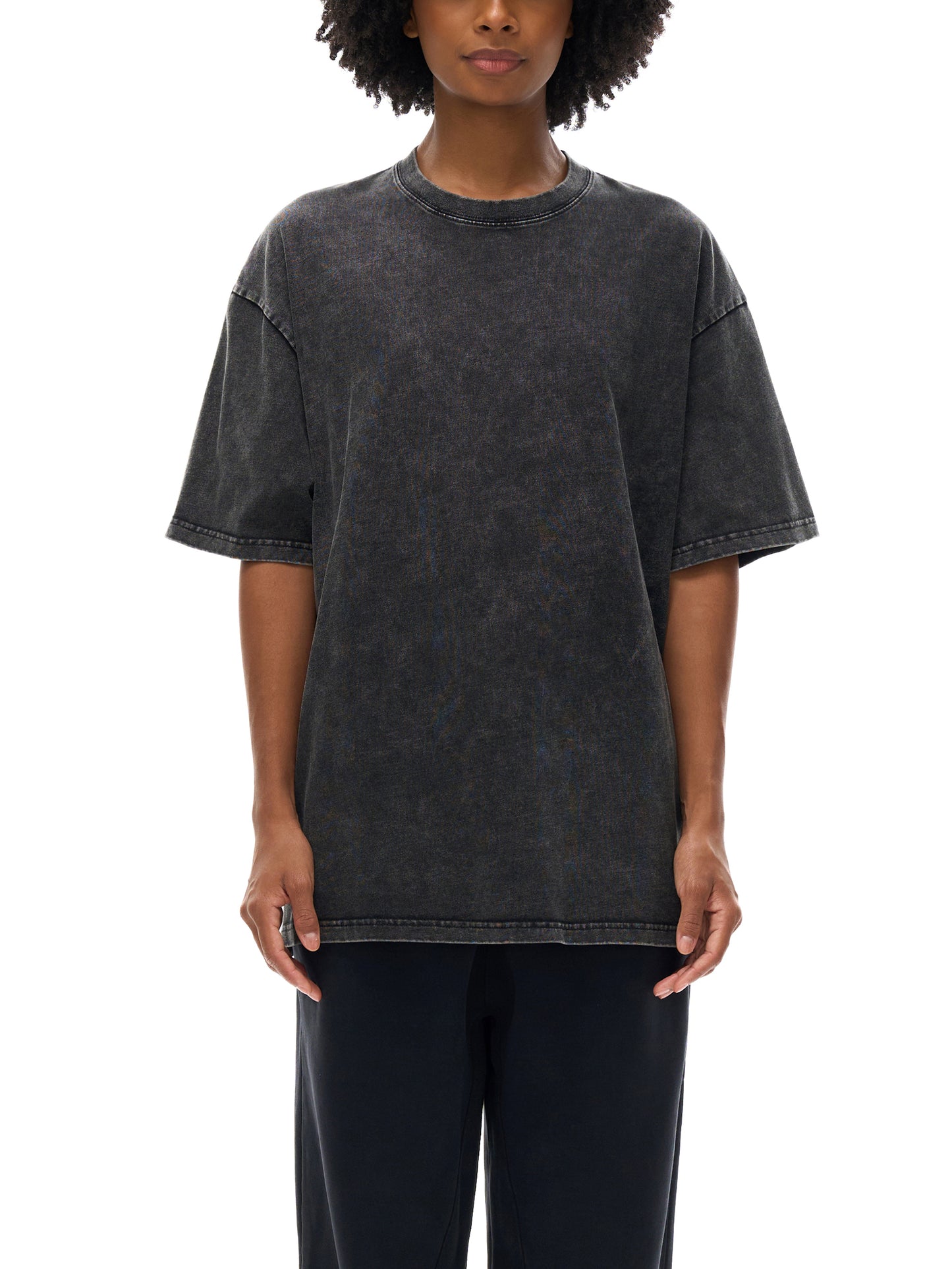 Graffiti Riot™ Quiet Riot Snow Washed Oversized Cotton T-Shirt