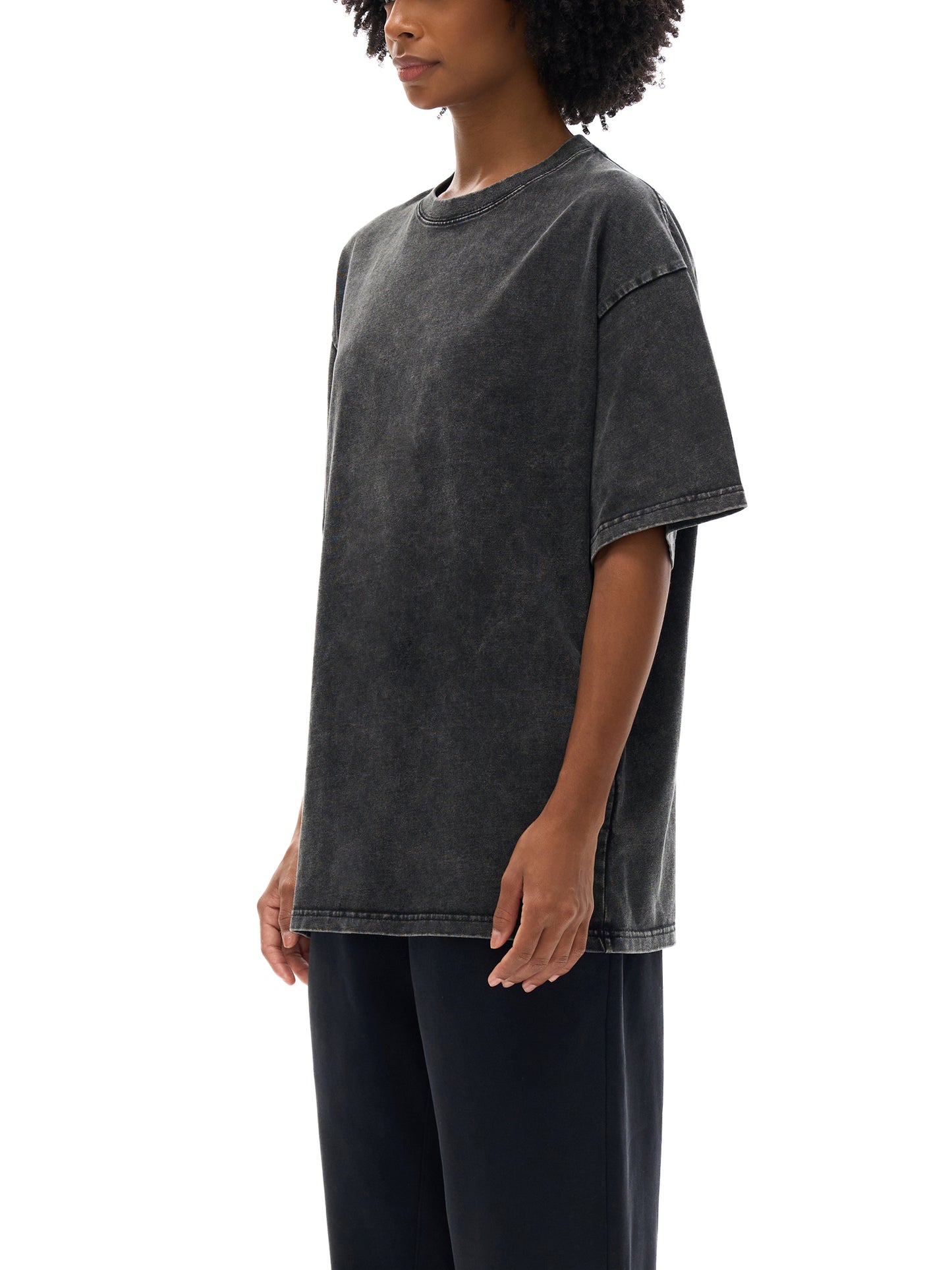 Graffiti Riot™ Quiet Riot Snow Washed Oversized Cotton T-Shirt
