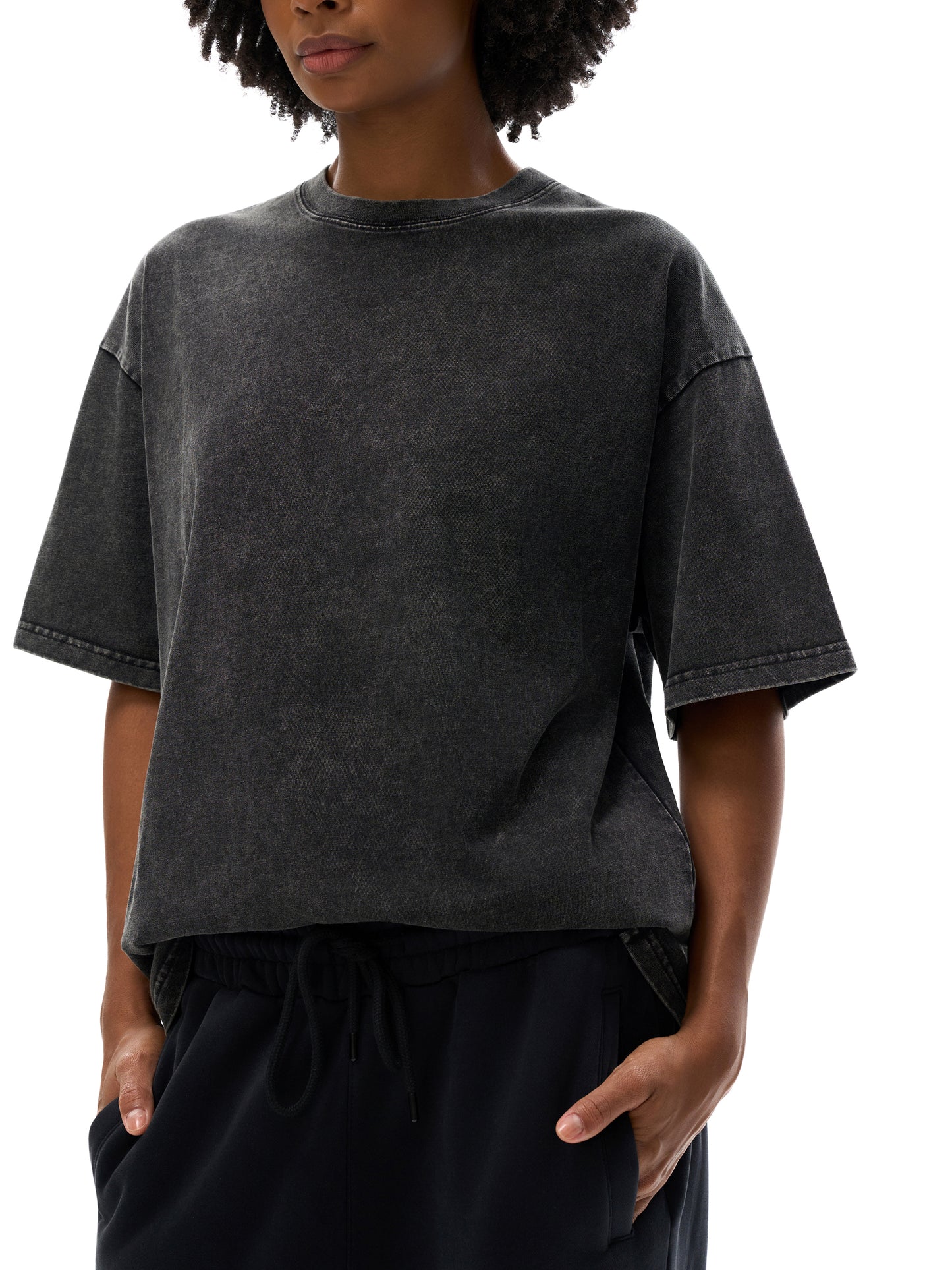 Graffiti Riot™ Quiet Riot Snow Washed Oversized Cotton T-Shirt