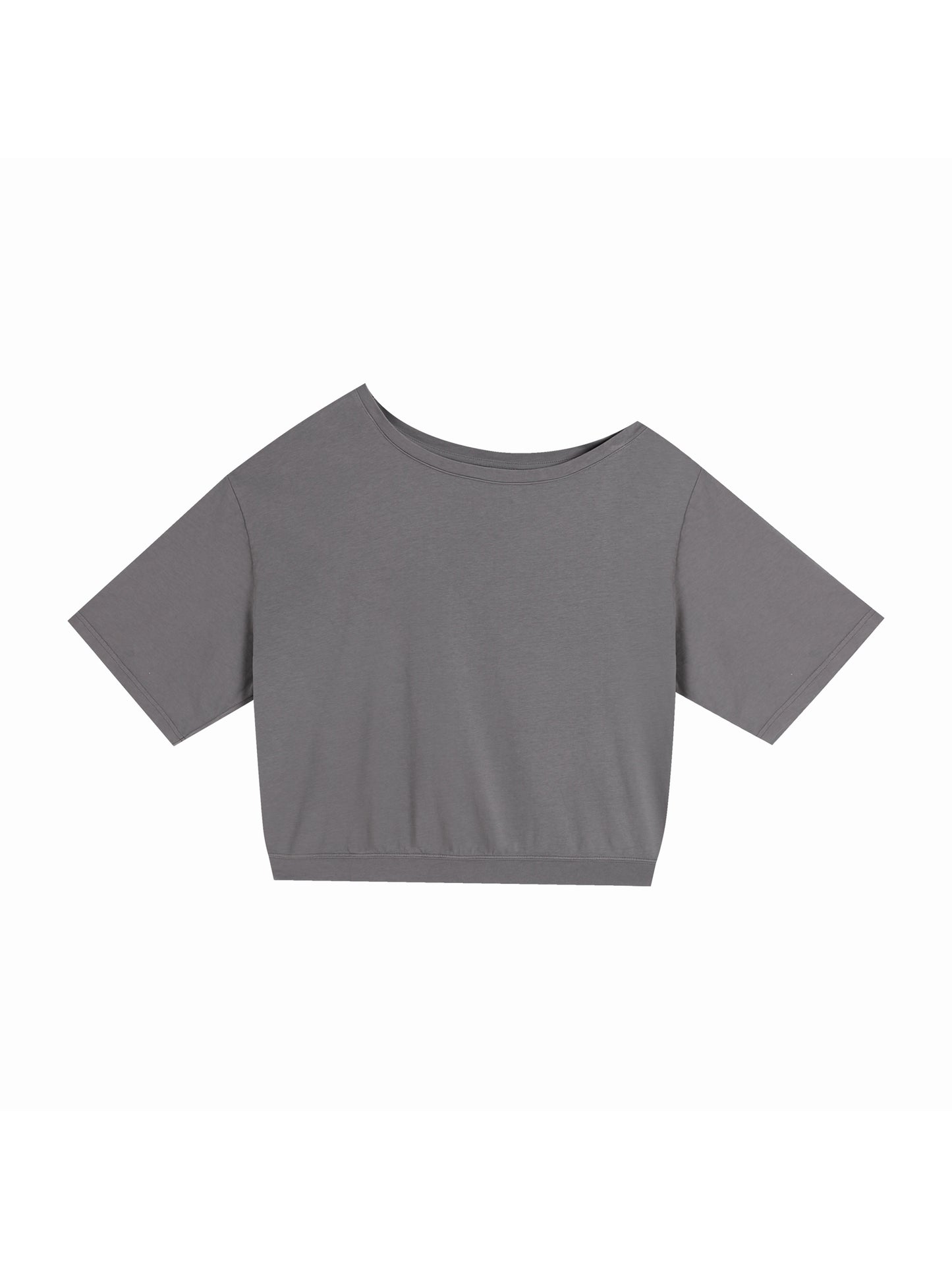 Quiet Riot™ Asymmetric Paint-Splatter Oversized Cotton Tee