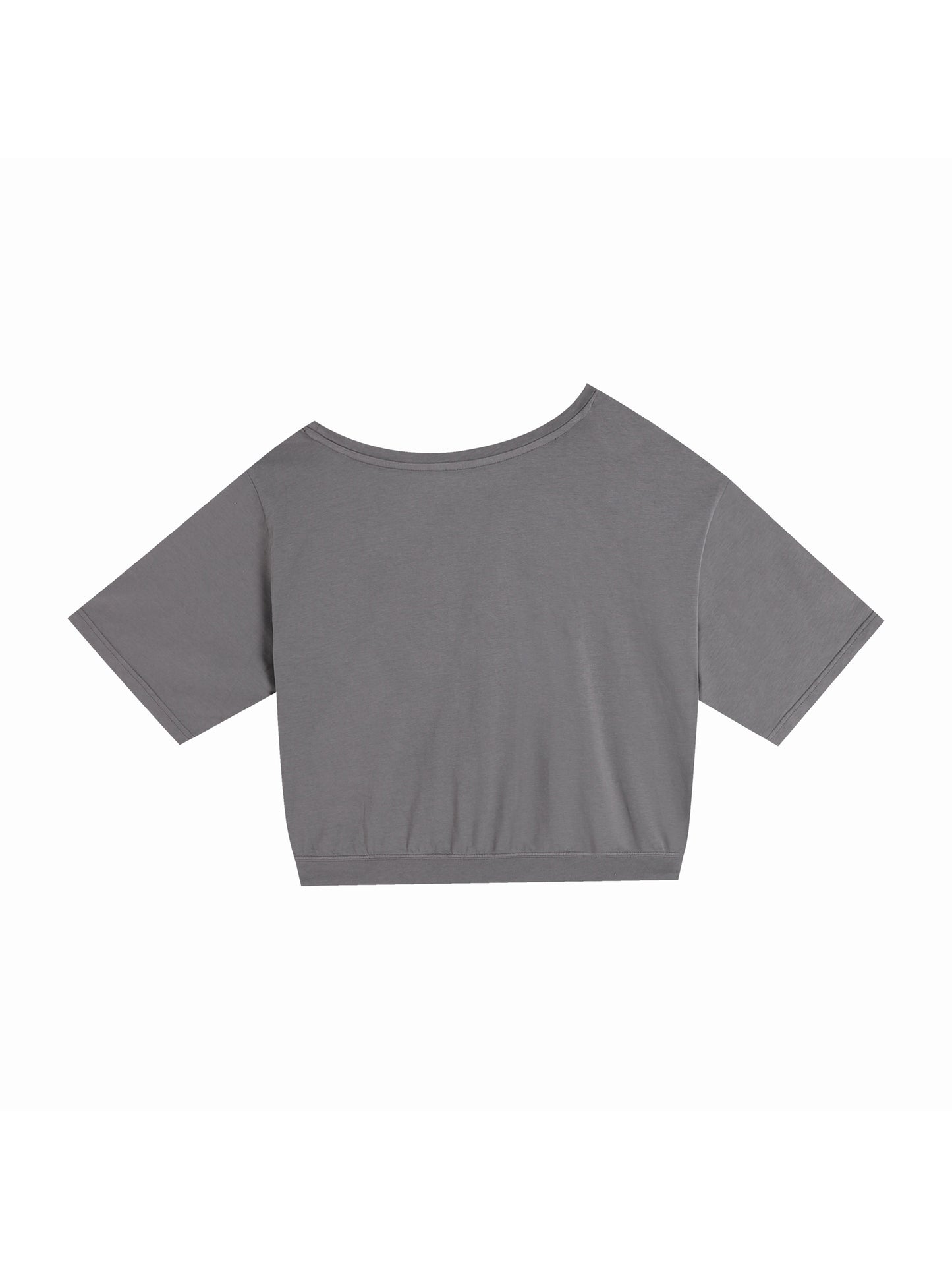 Quiet Riot™ Asymmetric Paint-Splatter Oversized Cotton Tee