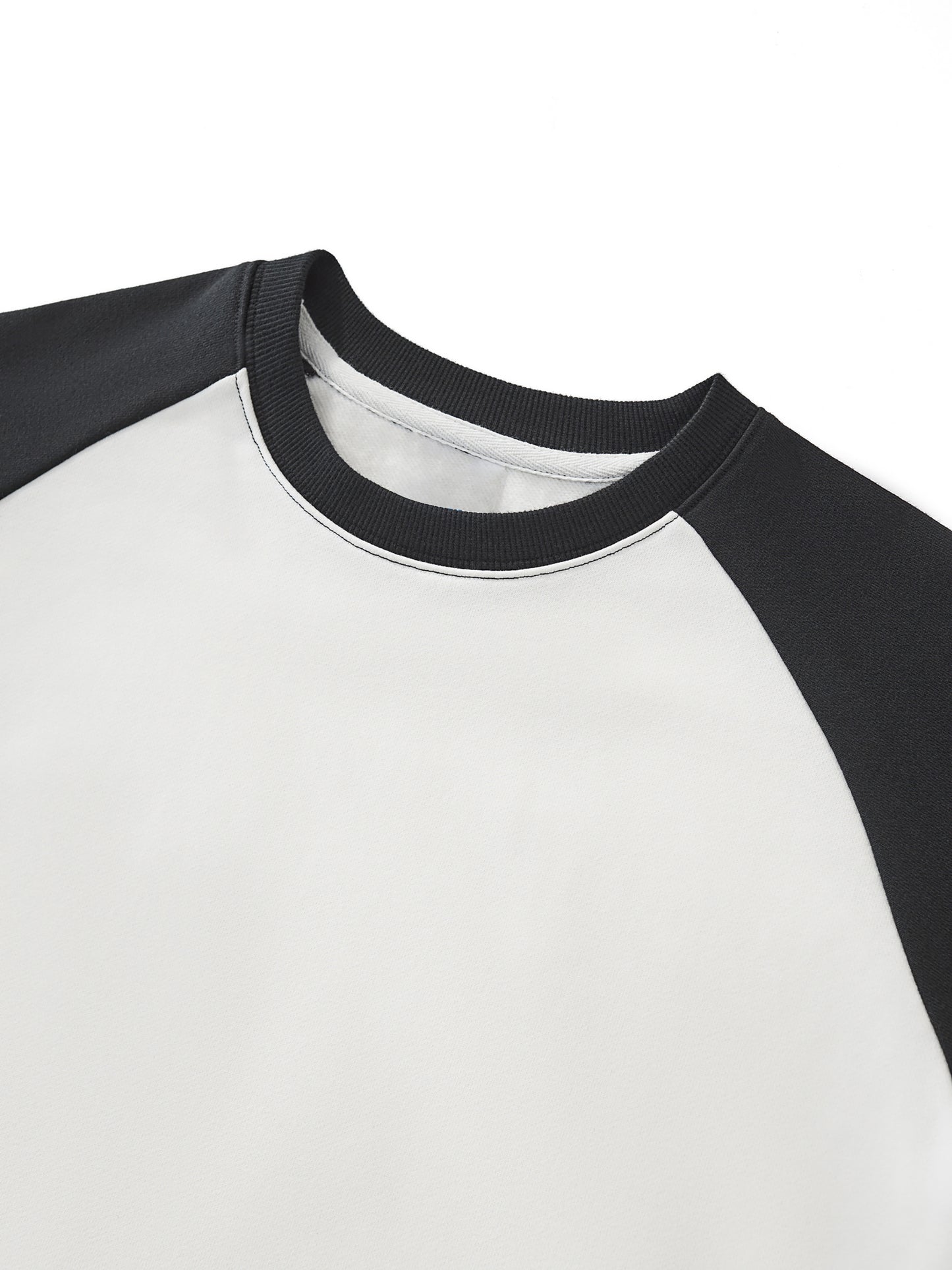 Quiet Riot™ Raw-Hem Color-Block Raglan Crop