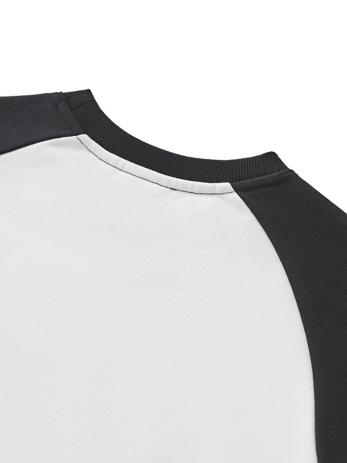 Quiet Riot™ Raw-Hem Color-Block Raglan Crop