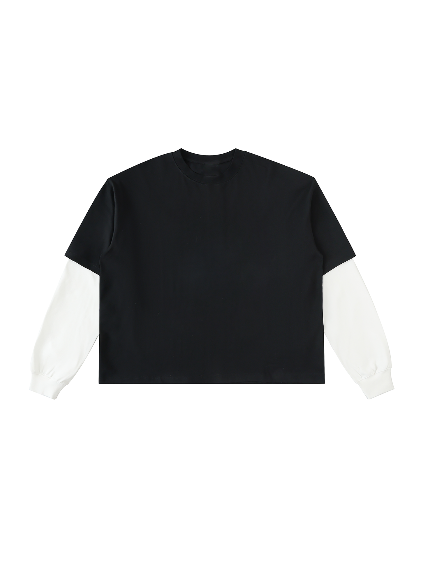 Graffiti Riot™ Quiet Riot Layered Contrast Sleeve Paint Splatter Tee