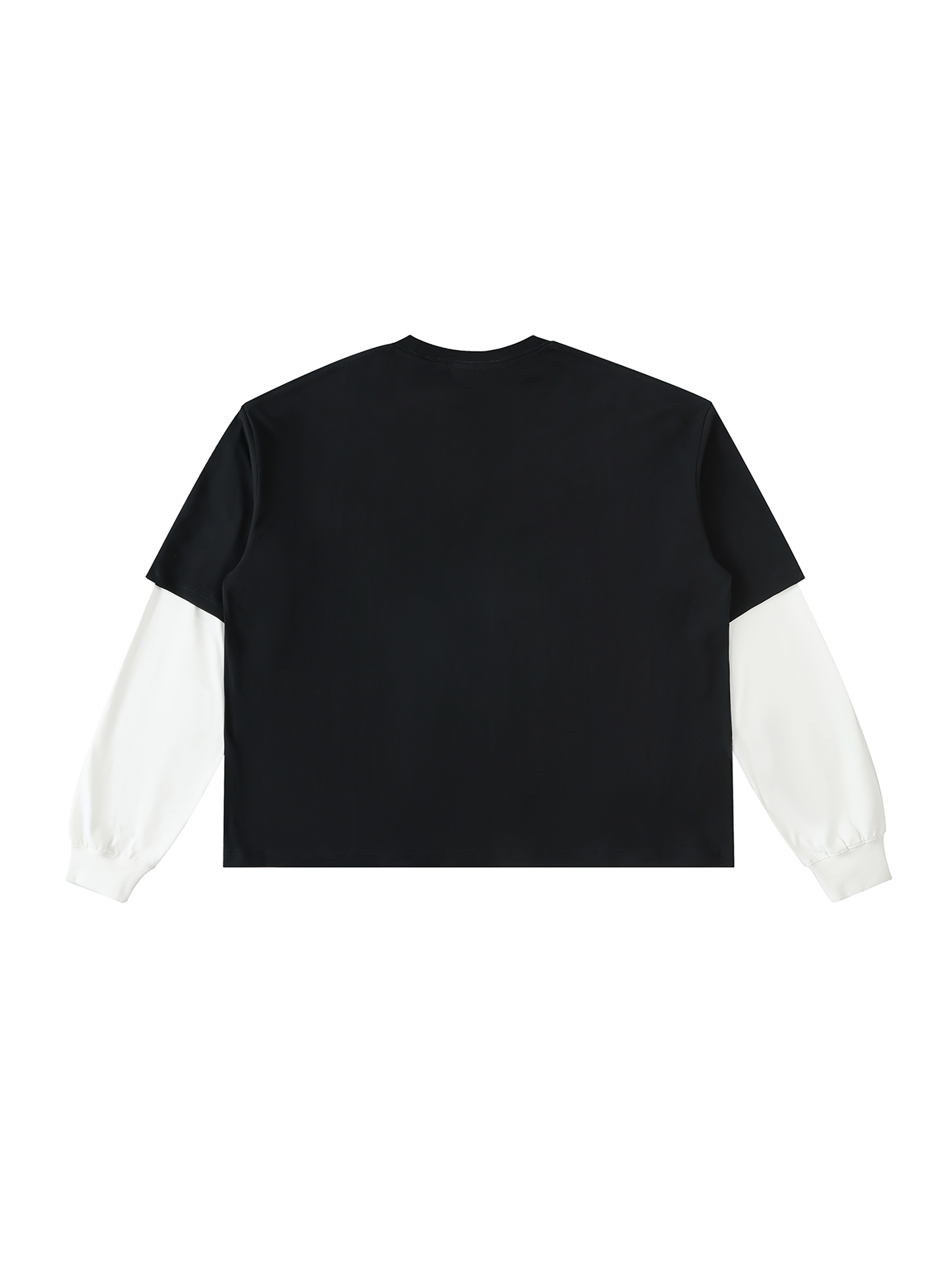 Graffiti Riot™ Quiet Riot Layered Contrast Sleeve Paint Splatter Tee