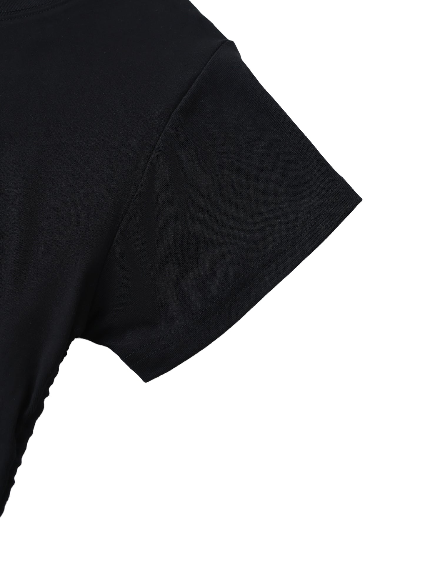 Quiet Riot™ Contour Drawstring Crop Tee