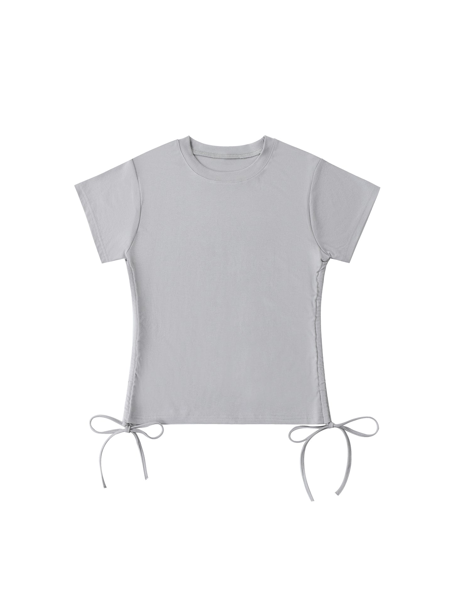 Quiet Riot™ Contour Drawstring Crop Tee